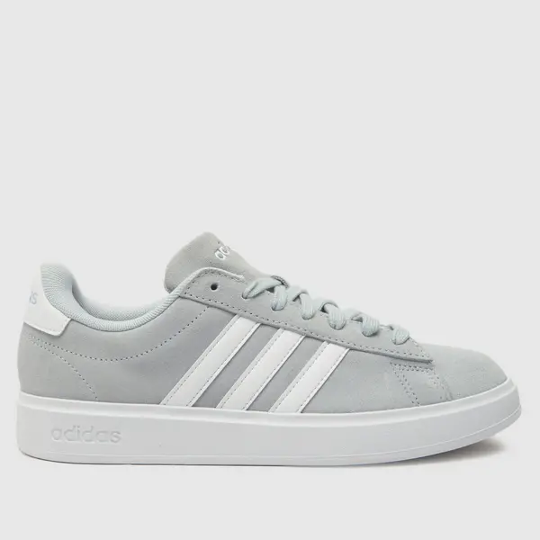 Image of adidas grand court 2.0 trainers in white & grey White & grey UK 4 (EU 36?)