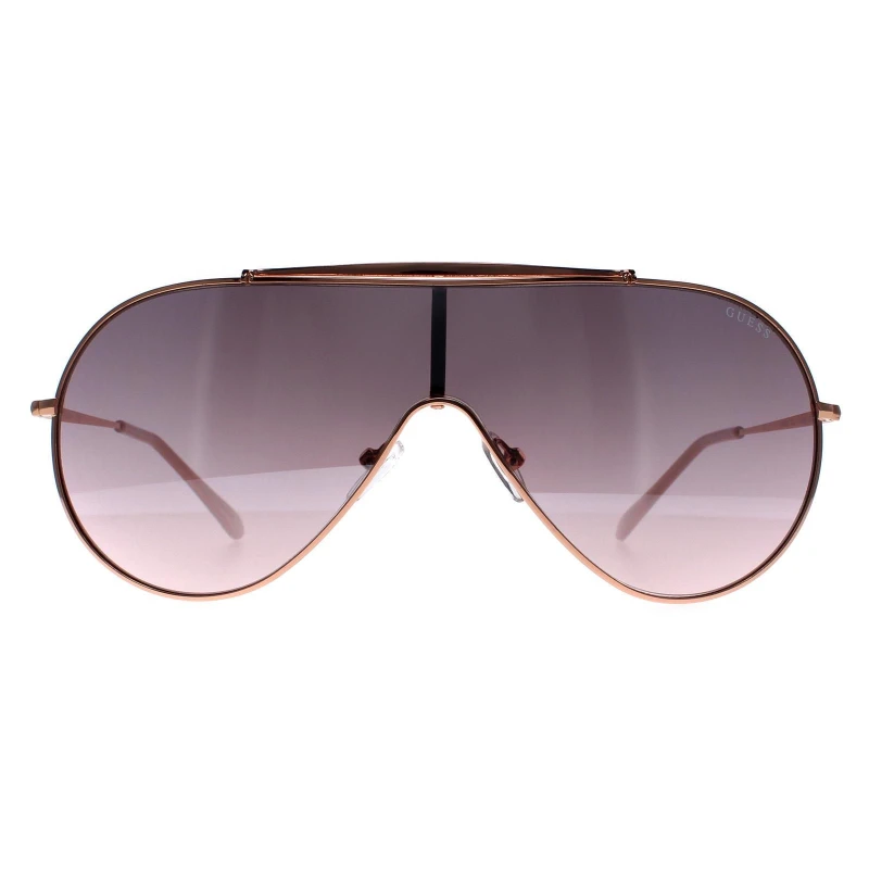 Image of Guess Shield Rose Gold Silver Mirrored GF0370 Gold female