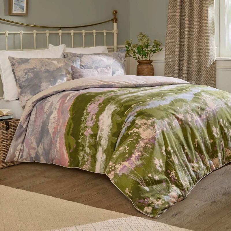 Image of Voyage Maison Foinaven 100% Cotton Slub Duvet Cover Set Size: Double Multicolor Unisex Double