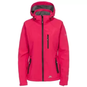 image of Trespass Womens/Ladies Bela II Waterproof Softshell Jacket (XXS) (Raspberry)