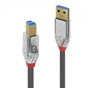 Image of Lindy 36663 USB cable 3m 3.2 Gen 1 (3.1 Gen 1) USB A USB B Grey
