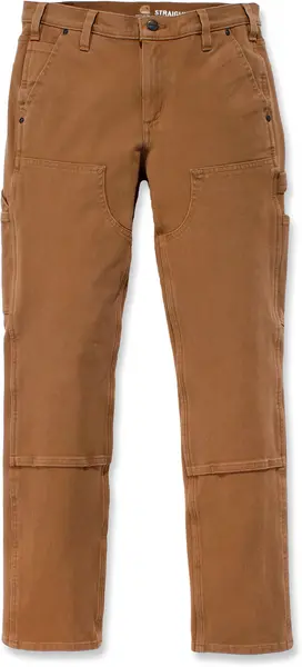 image of Carhartt Rugged Flex Stretch Twill Double Front Ladies Pants, brown, Size 40 for Women