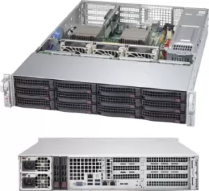 Image of Supermicro SuperChassis 826BAC4-R1K23WB Rack Black 1200 W