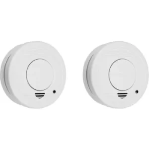 image of Smartwares 10.048.28 Smoke detector 2 Piece set battery-powered