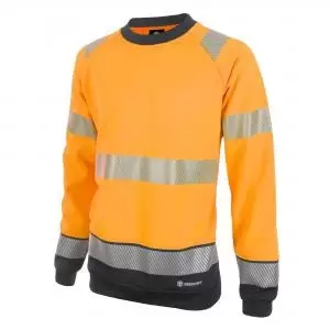 Image of Beeswift High Visibility Two Tone Sweatshirt Orange Black 4XL