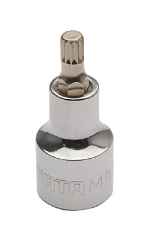 Image of SATA 24807 Screwdriver Bit Square Drive Tang Size: 12.5 (1/2")mm (inch), Chrome steel Chrome steel Screwdriver Bit (5514)