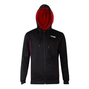 Image of Gears Of War - Logo Honeycomb Mens Large Hoodie - Black/Red