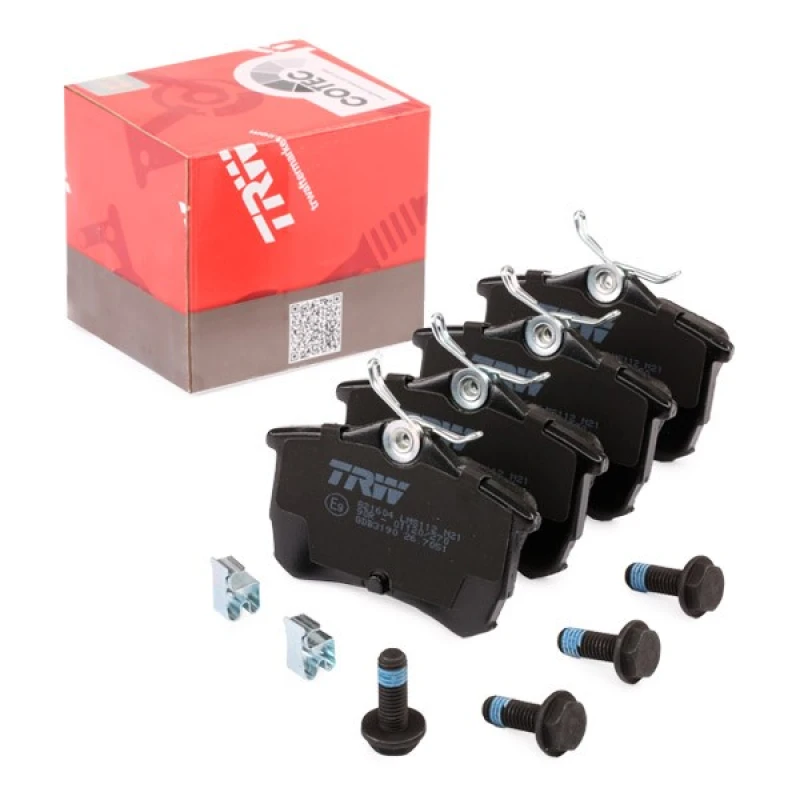 Image of TRW GDB3190 Brake pad set with acoustic wear warning, with accessories, with brake caliper screws Brake Pad Set,disc brake (402)