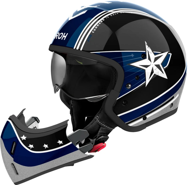 Image of Airoh J 110 Command Octane Gloss Jet Helmet Size XL