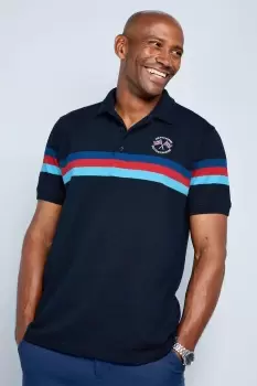 image of Help For Heroes Short Sleeve Stripe Polo Shirt