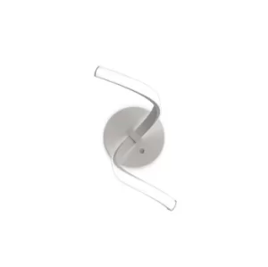 Image of Nur Touch Dimmer Wall Lamp 10W LED 3000K, 850lm, Silver, Frosted Acrylic, Polished Chrome