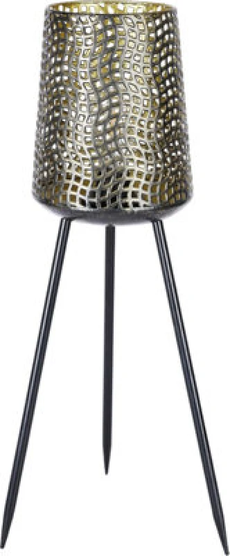 Image of Luxform USB Rechargeable Beehive Tripod Lamp Bronze
