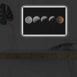 Image of 4570DHDACT-067 Multicolor Decorative LED Lighted Canvas Painting