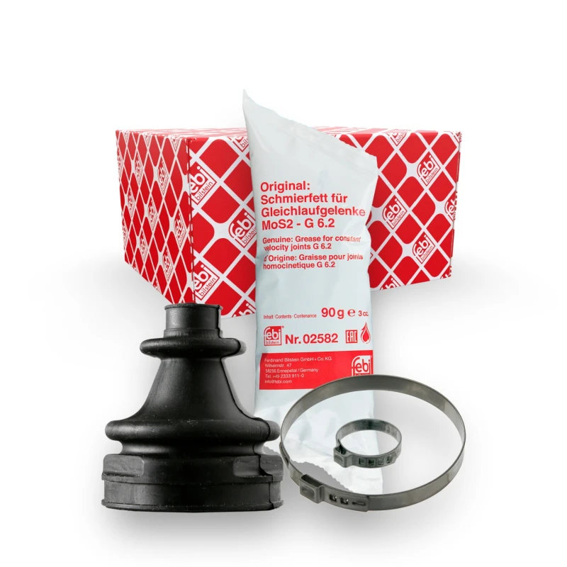 Image of FEBI BILSTEIN 01112 CV Boot Front Axle, Rubber Rubber Bellow,drive shaft (194)