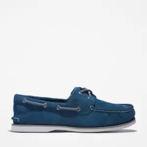 Image of Timberland 2-eye Classic Boat Shoe For Men In Blue Dark Blue, Size 10