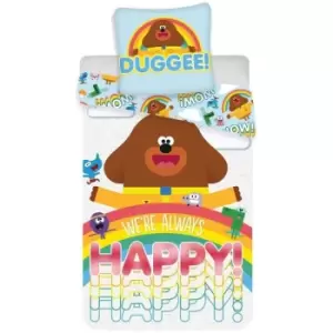 image of Happy Duvet Cover Set (Single) (Multicoloured) - Multicoloured - Hey Duggee