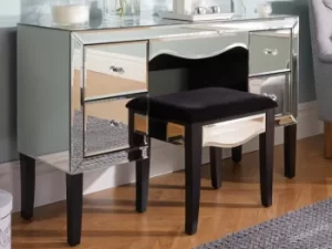 image of Birlea Palermo 4 Drawer Mirrored Dressing Table Assembled