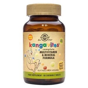 Image of Solgar Kangavitesamp174 Multivitamin and Mineral Chewable Tablets Tropical Punch 120 chewable tablets