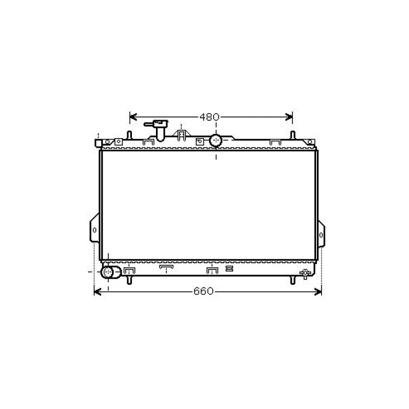 Image of Engine radiator DIEDERICHS DCM3662