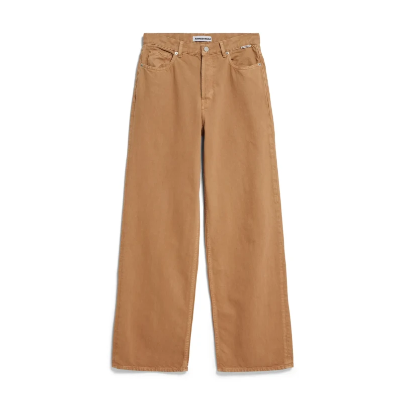 Image of ARMEDANGELS Wide leg jeans For Her ARMEDANGELS Enijaa Beige Female 27x32