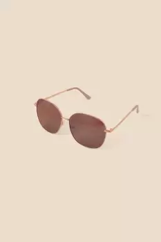 Image of Enamel Rim Metal Frame Sunglasses