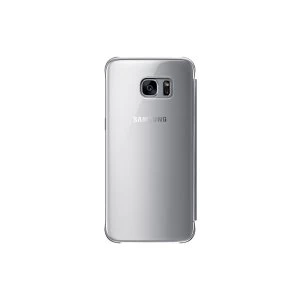 image of Samsung EF-ZG935CSEGWW Clear View Cover for Galaxy S7 edge Silver