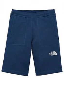 image of The North Face Boys Fleece Shorts - Navy