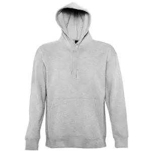 image of SOLS Slam Unisex Hooded Sweatshirt / Hoodie (S) (Grey Marl)