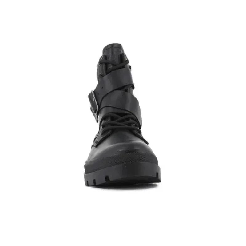 Image of Palladium Pallagrade Ranger Ankle Boots in Leather Black Women 36 (3.5);37 (4);38 (5);39 (5.5 to 6);40 (6.5);41 (7)