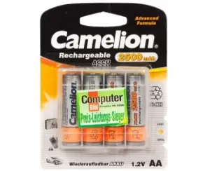 image of Camelion NH-AA2500-BC4 Rechargeable battery AA Nickel-Metal...