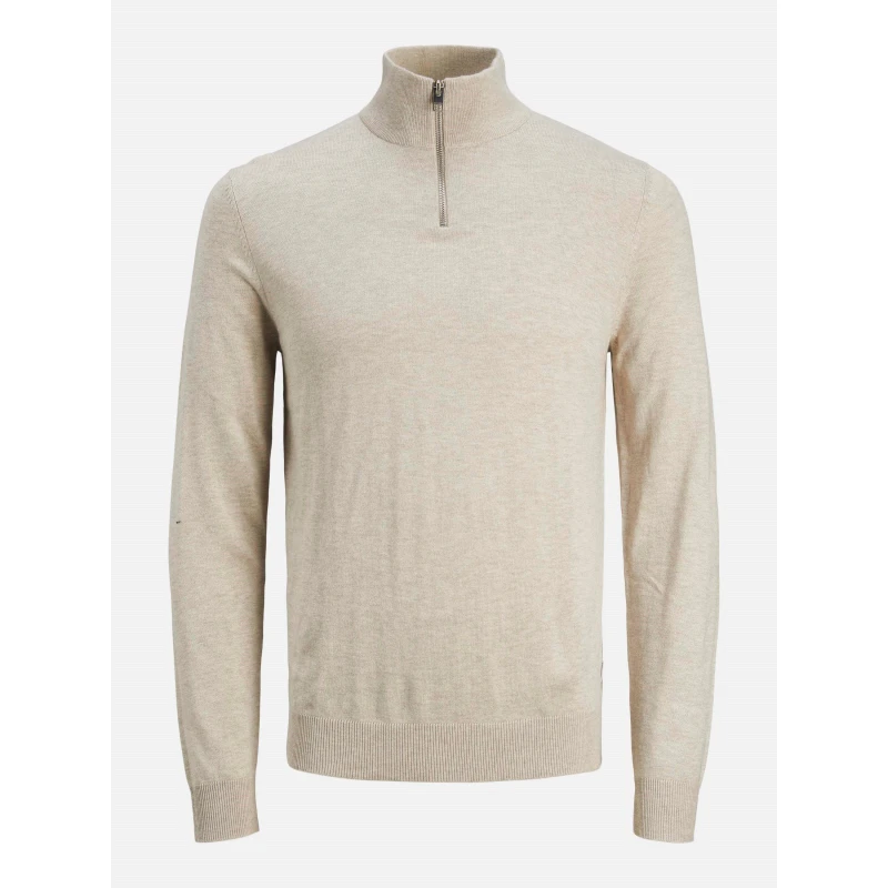 Image of Jack and Jones Emil Half Zip Knit Junior Jack Oatmeal male 12 Years