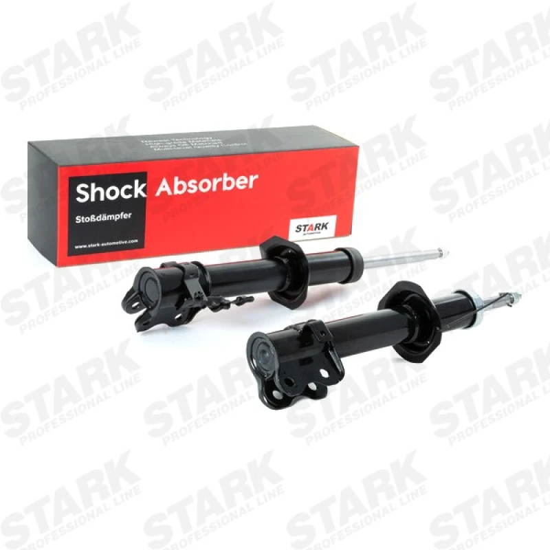 Image of STARK SKSA-0133394 Shock absorber Front Axle Left, Oil Pressure, Twin-Tube, Suspension Strut, Top pin Shock Absorber (854)