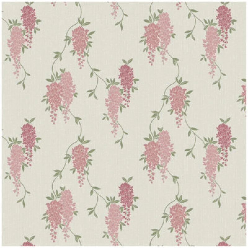Image of Fine Decor Fine Decor Wisteria Floral Pink Wallpaper Botanical Paste The Paper Washable