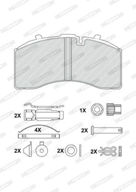 Image of Brake pad set FERODO FCV1657B