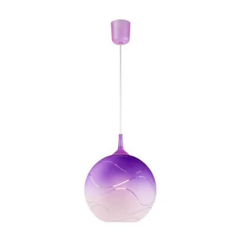 Image of Lamkur Lighting - Dome Pendants Purple, 1x E27