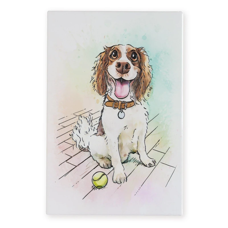 Image of Arora Design Art of Arora - Springer Spaniel Tile Multi