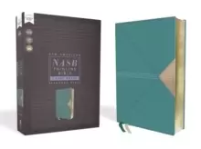 Image of NASB, Thinline Bible, Large Print, Leathersoft, Teal, Red Letter, 1995 Text, Comfort Print