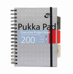 image of Pukkapad A5 Executive Metallic Project Book 3 Pack