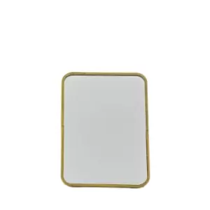 Image of 30cm Antique Brass Mirror with Stand