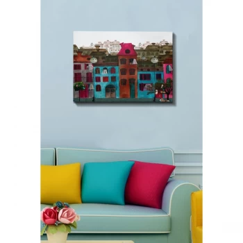 Image of Kanvas Tablo (50 x 70) - 67 Multicolor Decorative Canvas Painting