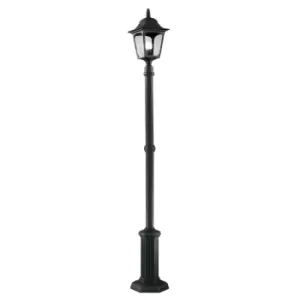 Image of Chapel 1 Light Outdoor Lamp Post Black IP44, E27