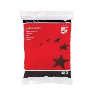 image of 5 Star Office Rubber Bands Assorted Sizes Bag 0.454KG