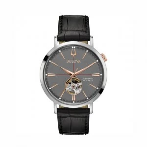 Image of Bulova Grey and Black 'Automatic' Automatic Watch - 98A187 - multicoloured