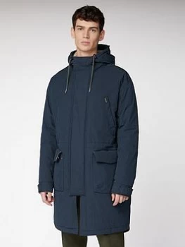 Image of Ben Sherman Fishtail Parka - Midnight Blue, Midnight, Size L, Men