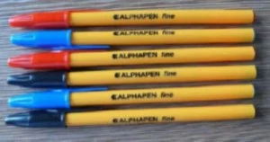 Image of Value Ball Point Pen Black Fine Point 0.3mm Pack of 20