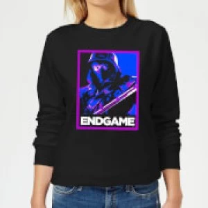 image of Avengers Endgame Ronin Poster Womens Sweatshirt - Black