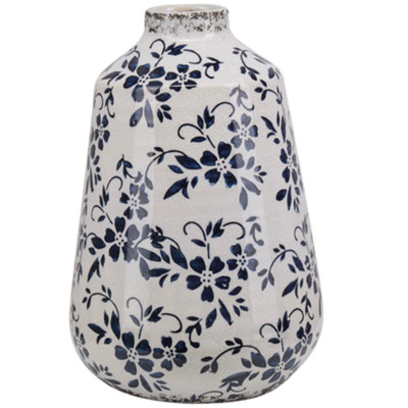 Image of Beliani Flower Vase Maroneia Stoneware 25cm White