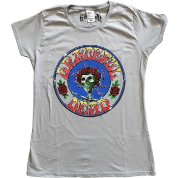 Image of Grateful Dead - Bertha Circle Vintage Wash Womens Large T-Shirt - Grey