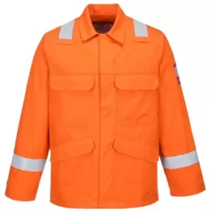 image of Portwest FR25ORRM - sz M Bizflame Plus Jacket - Orange - Orange