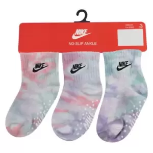 image of Nike Dye Futura 3 Pack Socks - Pink